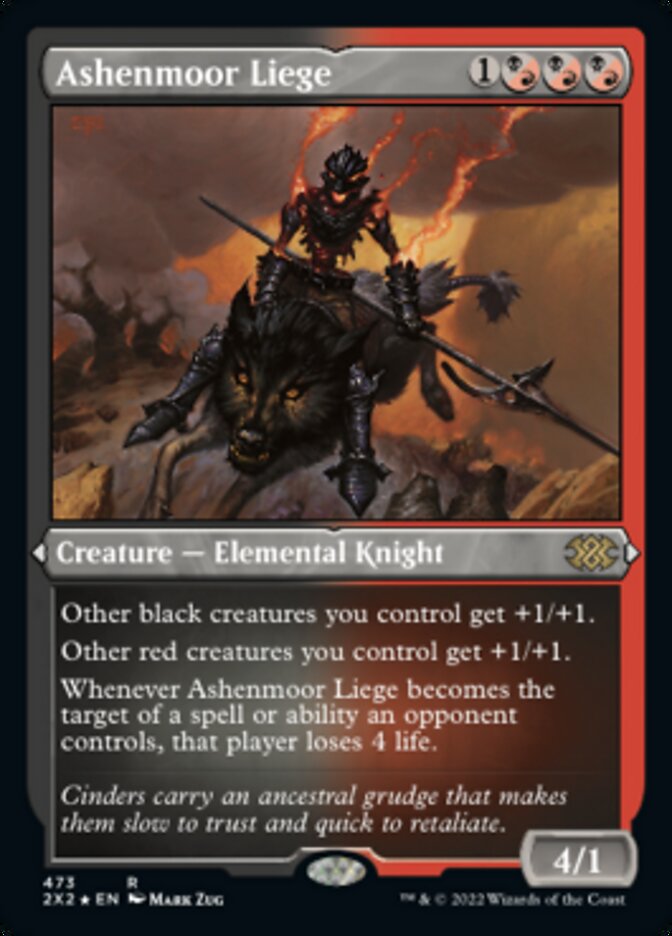 Magic | Ashenmoor Liege (Foil Etched) [Double Masters 2022] | The Nerd Merchant