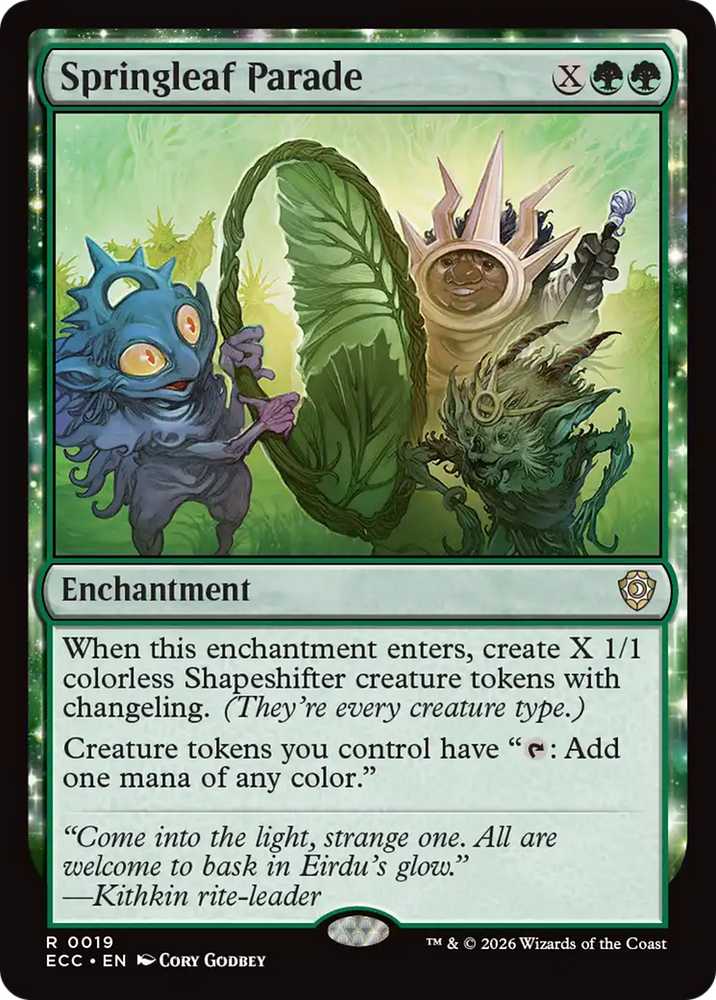 Magic | Springleaf Parade [Lorwyn Eclipsed Commander] | The Nerd Merchant