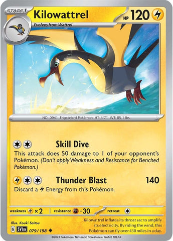 Pokemon | Kilowattrel (079/198) [Scarlet & Violet: Base Set] | The Nerd Merchant