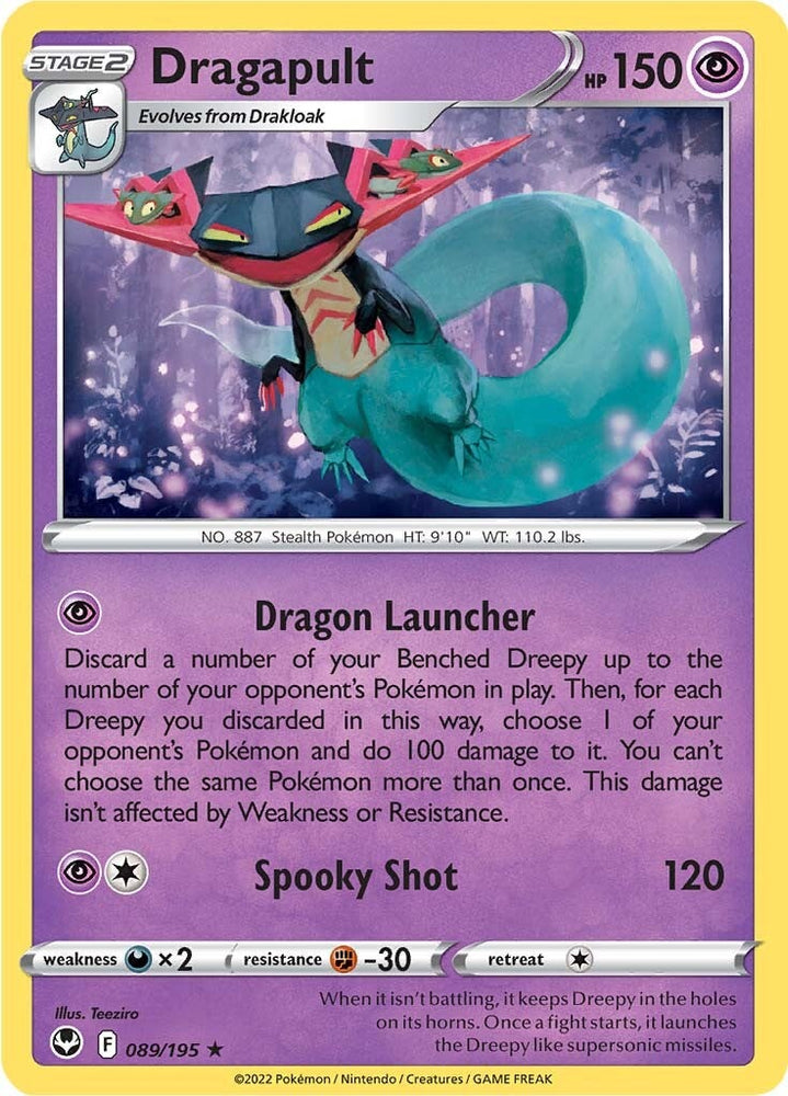 Pokemon | Dragapult (089/195) [Sword & Shield: Silver Tempest] | The Nerd Merchant