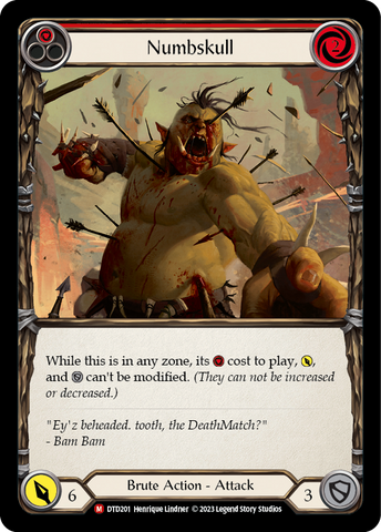 Flesh and Blood TCG | Numbskull [DTD201] (Dusk Till Dawn)  Rainbow Foil | The Nerd Merchant