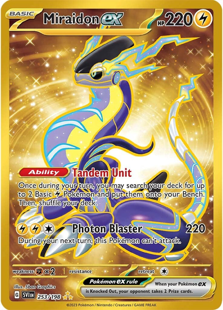 Pokemon | Miraidon ex (253/198) [Scarlet & Violet: Base Set] | The Nerd Merchant