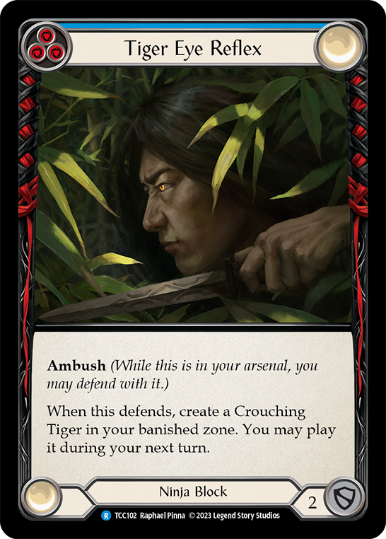 Flesh and Blood TCG | Tiger Eye Reflex (Blue) [TCC102] (Round the Table: TCC x LSS) | The Nerd Merchant