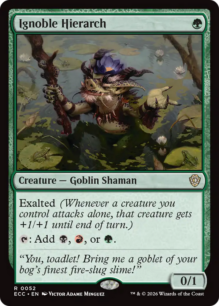 Magic | Ignoble Hierarch [Lorwyn Eclipsed Commander] | The Nerd Merchant