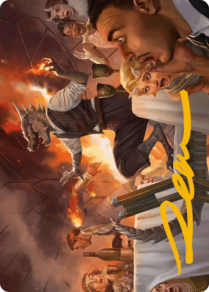 Magic | Party Thrasher Art Card (Gold-Stamped Signature) [Modern Horizons 3 Art Series] | The Nerd Merchant