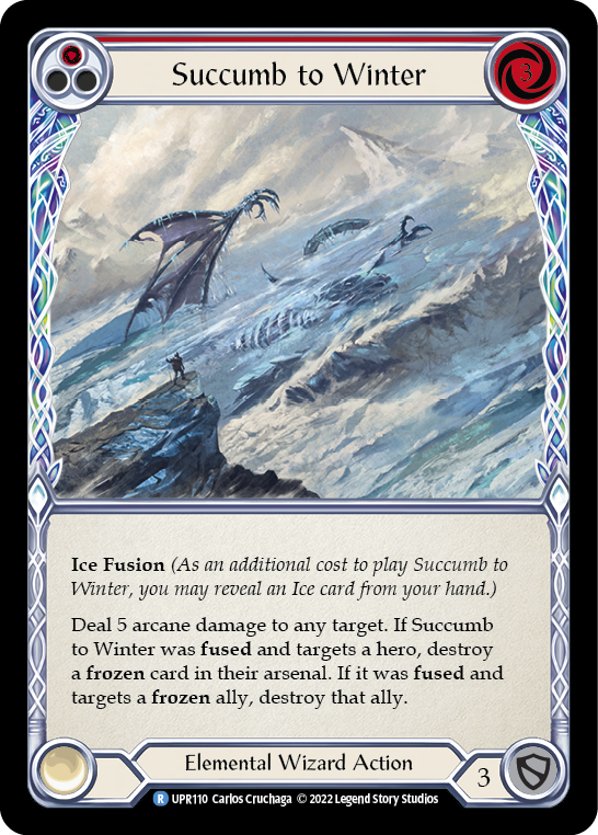 Flesh and Blood TCG | Succumb to Winter (Red) [UPR110] (Uprising) | The Nerd Merchant