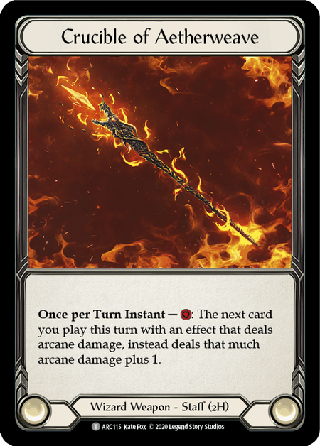 Flesh and Blood TCG | Crucible of Aetherweave // Teklo Plasma Pistol [U-ARC115 // U-ARC003] (Arcane Rising Unlimited) | The Nerd Merchant