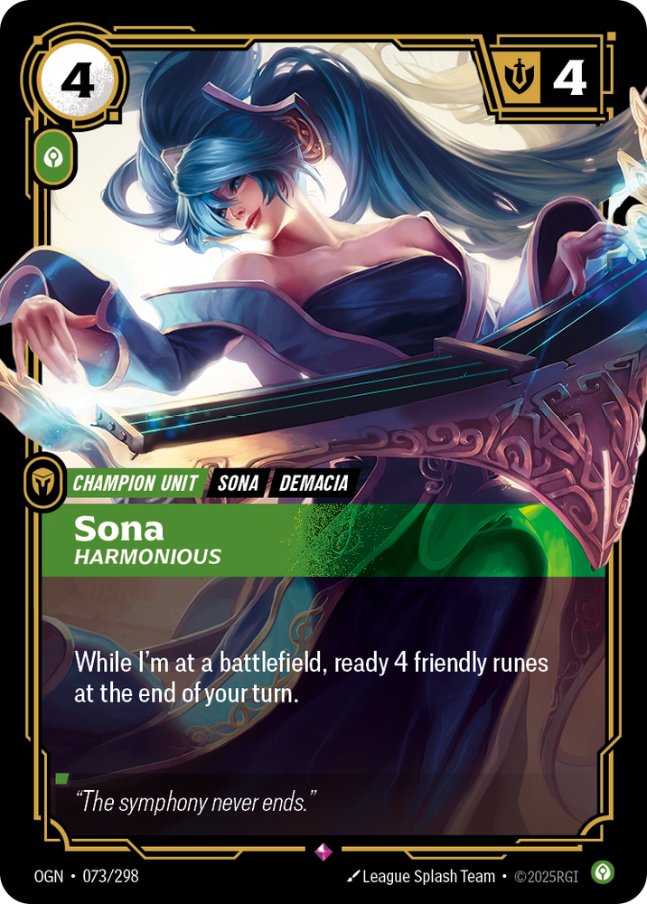 Sona, Harmonious (Foil) - Origins #73