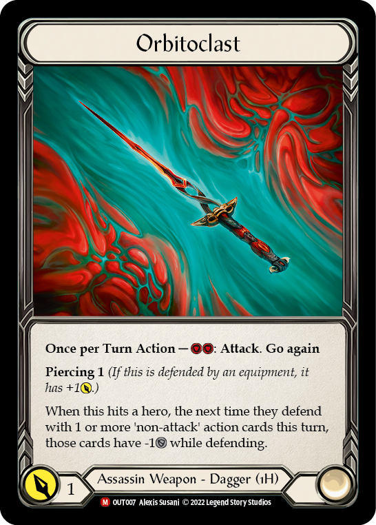 Flesh and Blood TCG | Orbitoclast [OUT007] (Outsiders)  Rainbow Foil | The Nerd Merchant