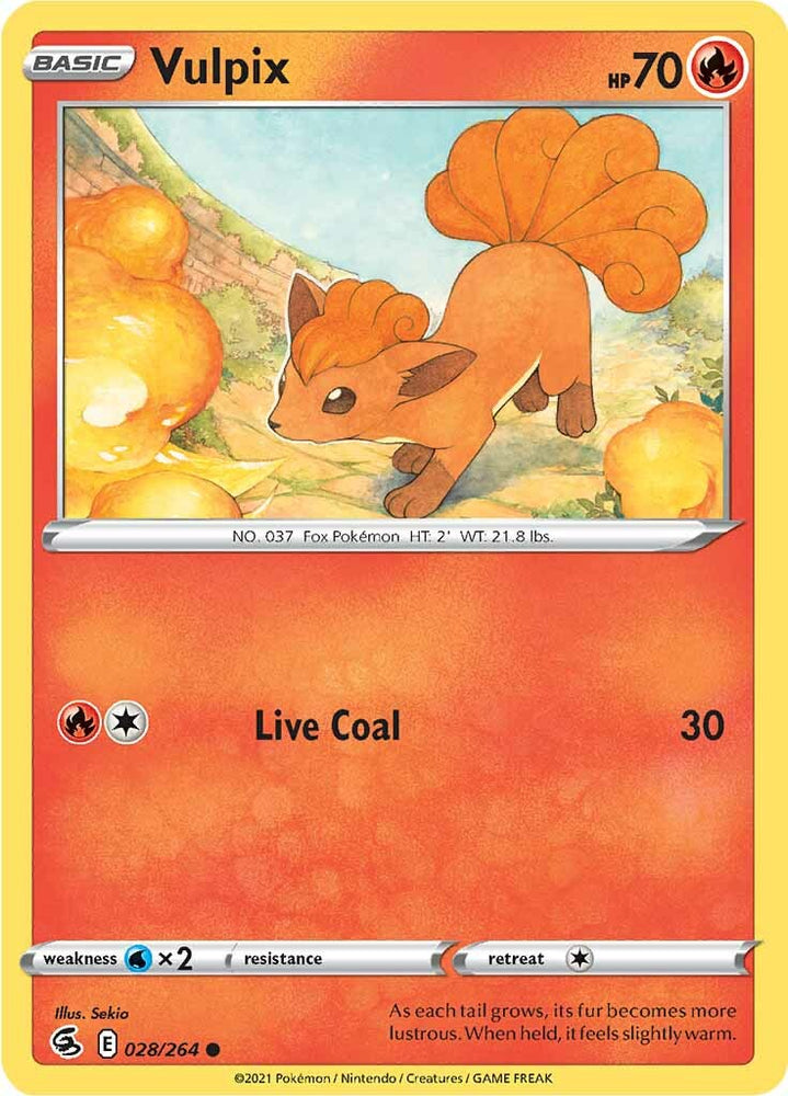 Pokemon | Vulpix (028/264) [Sword & Shield: Fusion Strike] | The Nerd Merchant