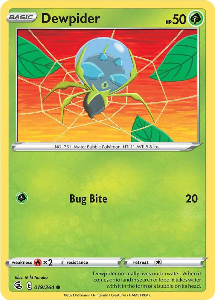 Pokemon | Dewpider (019/264) [Sword & Shield: Fusion Strike] | The Nerd Merchant