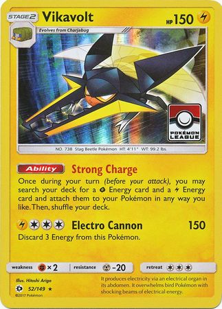 Pokemon | Vikavolt (52/149) (League Promo) [Sun & Moon: Base Set] | The Nerd Merchant