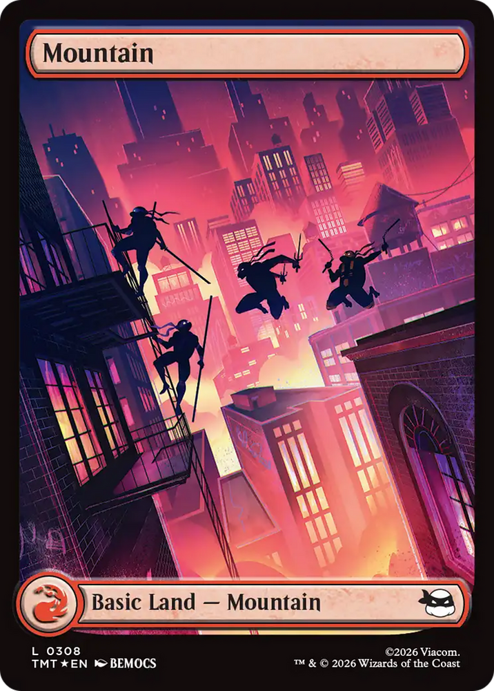 Magic | Mountain (0308) (Surge Foil) [Teenage Mutant Ninja Turtles] | The Nerd Merchant