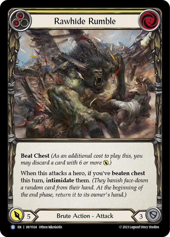 Flesh and Blood TCG | Rawhide Rumble (Yellow) [HVY024] (Heavy Hitters) | The Nerd Merchant