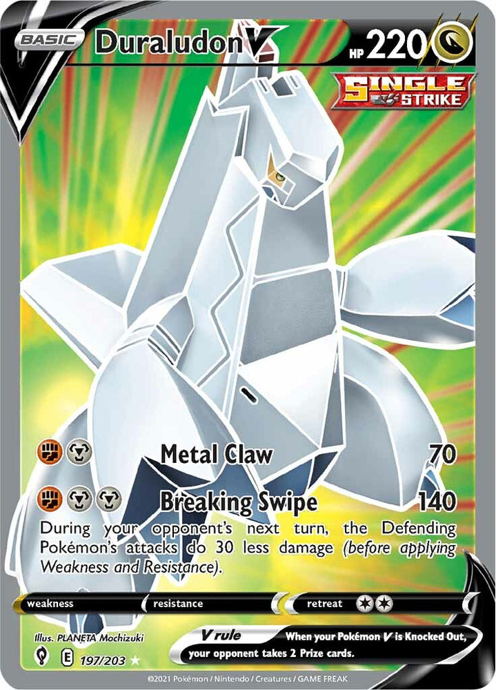 Pokemon | Duraludon V (197/203) [Sword & Shield: Evolving Skies] | The Nerd Merchant