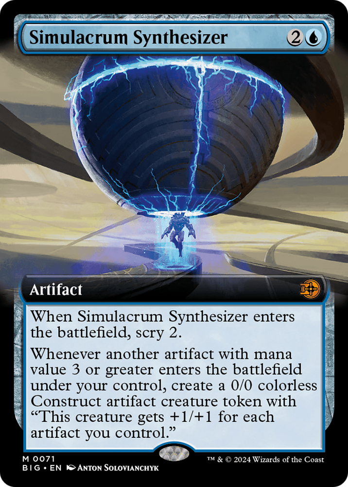 Magic | Simulacrum Synthesizer (Extended Art) [Outlaws of Thunder Junction: The Big Score] | The Nerd Merchant