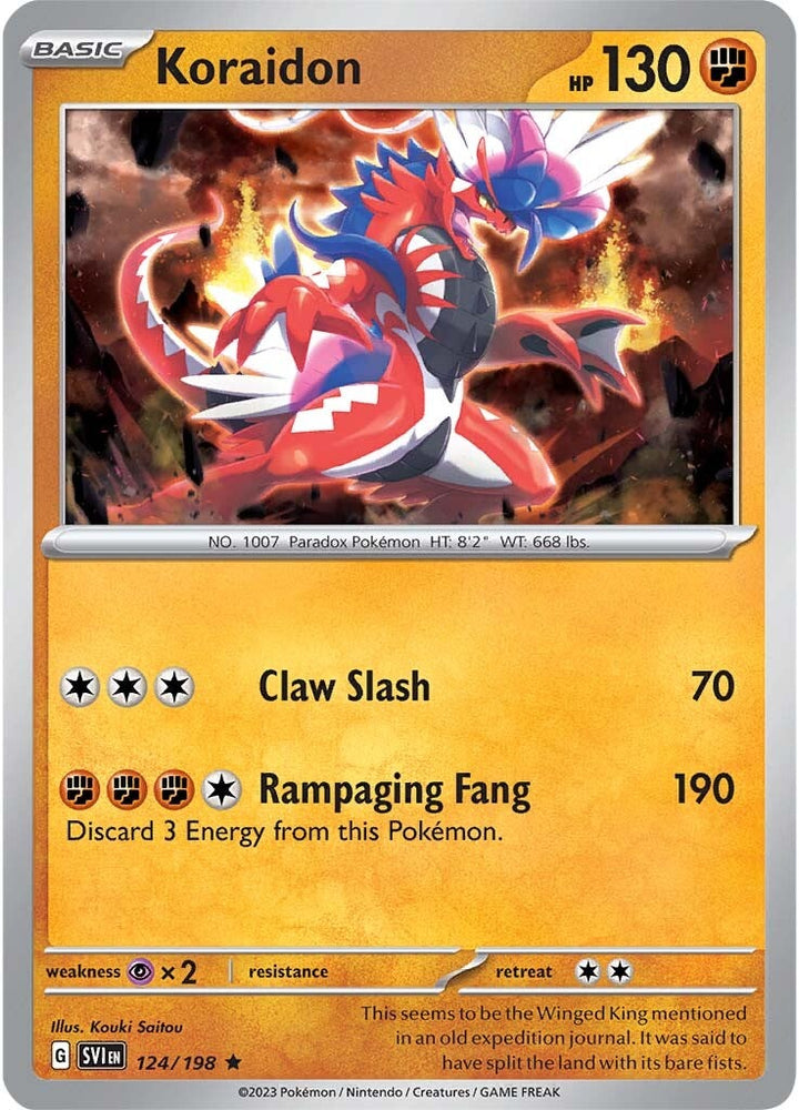 Pokemon | Koraidon (124/198) [Scarlet & Violet: Base Set] | The Nerd Merchant