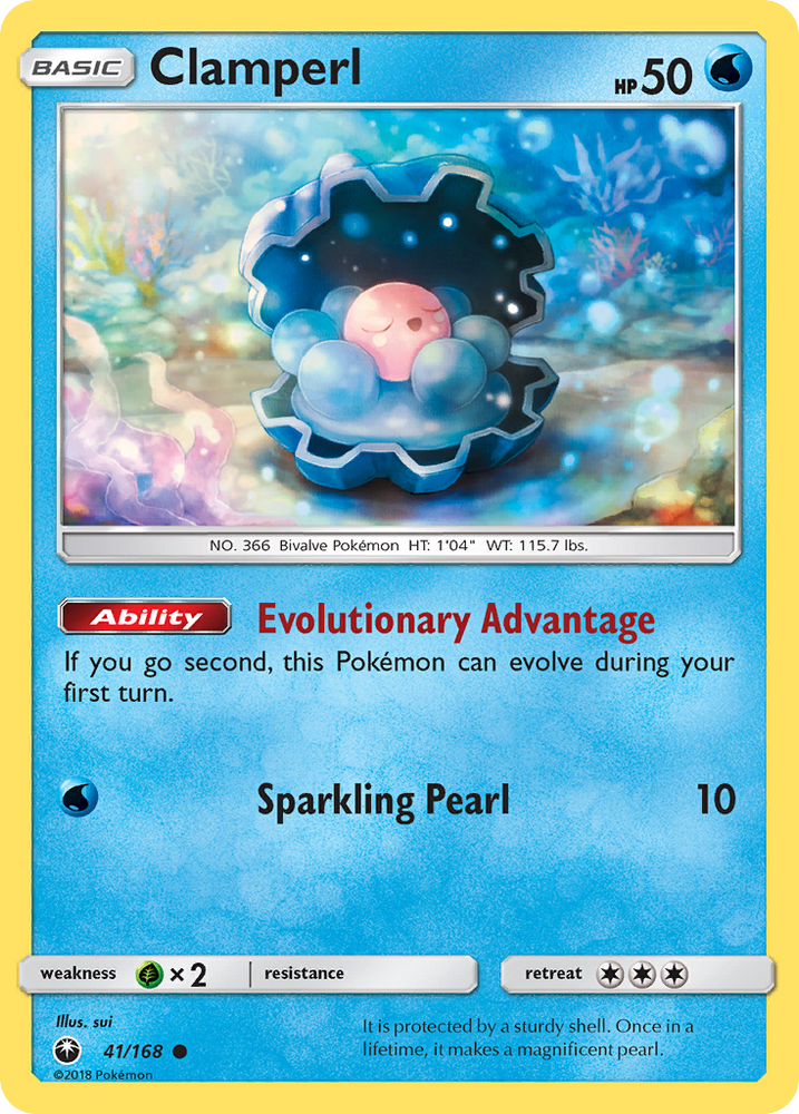 Pokemon | Clamperl (41/168) [Sun & Moon: Celestial Storm] | The Nerd Merchant