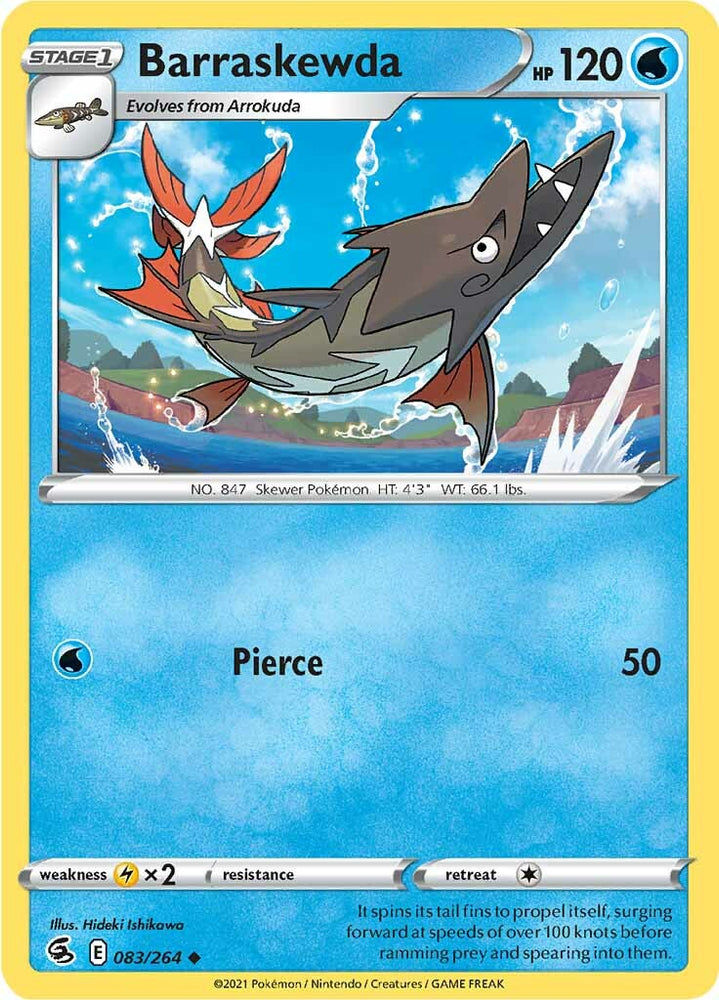 Pokemon | Barraskewda (083/264) [Sword & Shield: Fusion Strike] | The Nerd Merchant