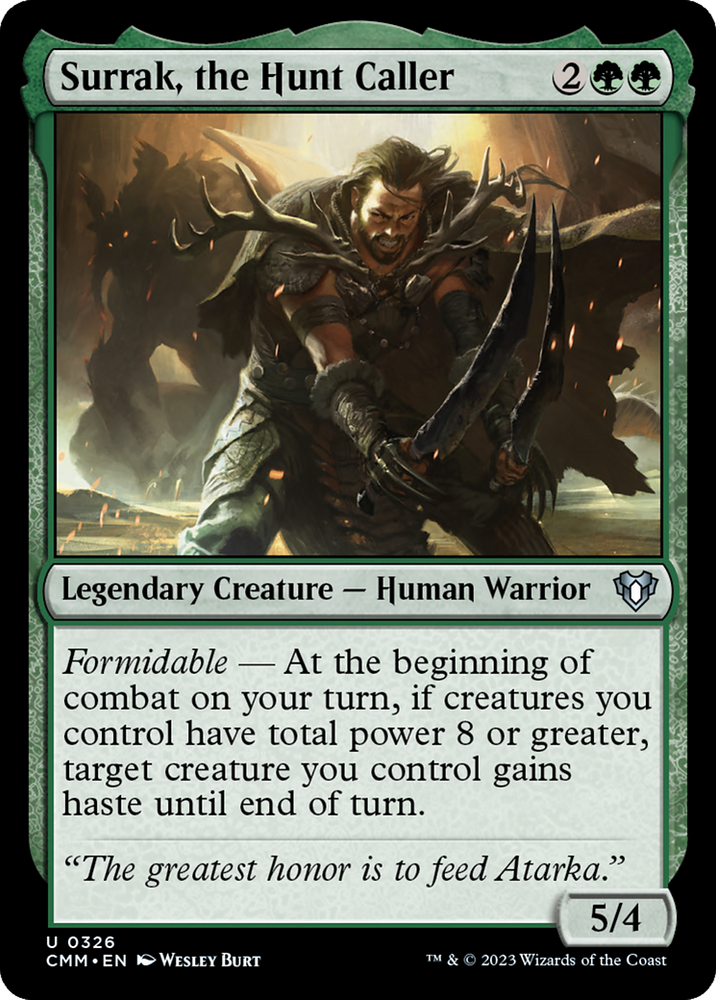 Magic | Surrak, the Hunt Caller [Commander Masters] | The Nerd Merchant