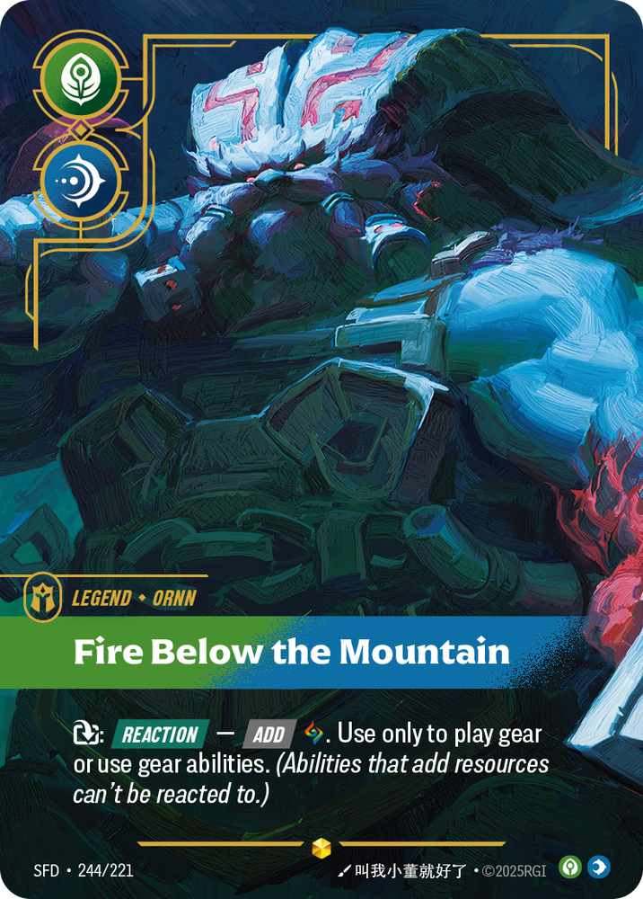 Fire Below the Mountain (Foil) - Spiritforged #244