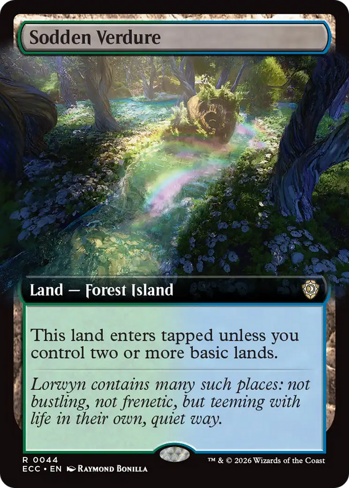 Magic | Sodden Verdure (Extended Art) [Lorwyn Eclipsed Commander] | The Nerd Merchant