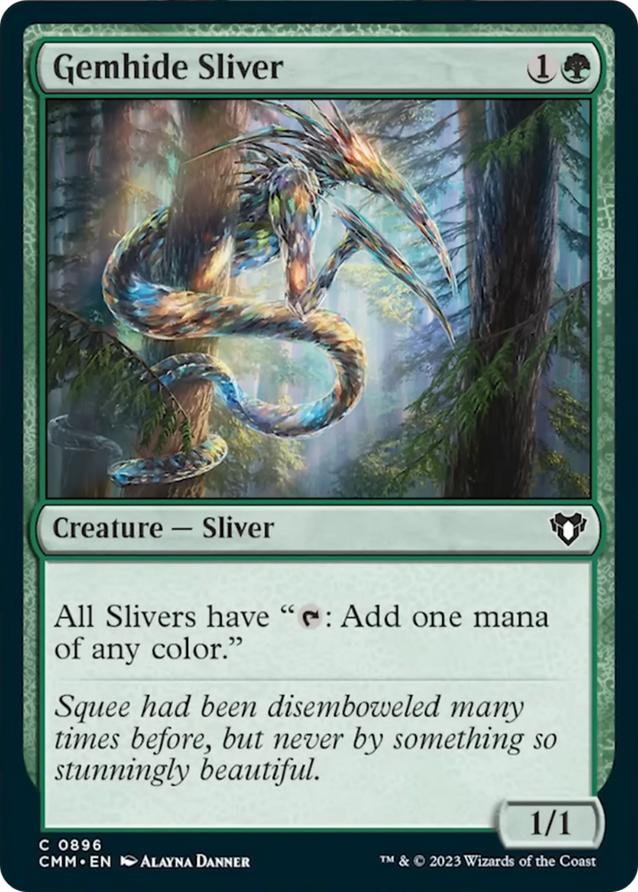 Magic | Gemhide Sliver [Commander Masters] | The Nerd Merchant