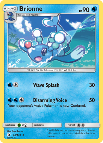 Pokemon | Brionne (40/149) [Sun & Moon: Base Set] | The Nerd Merchant