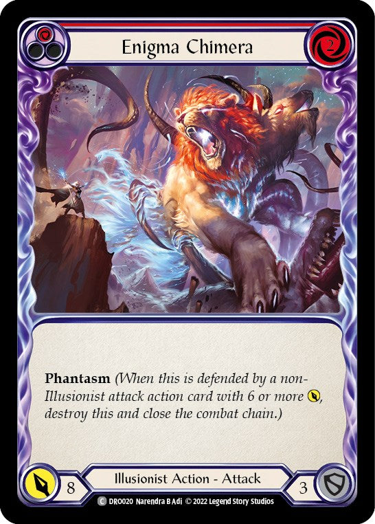 Flesh and Blood TCG | Enigma Chimera [DRO020] (Uprising Dromai Blitz Deck) | The Nerd Merchant