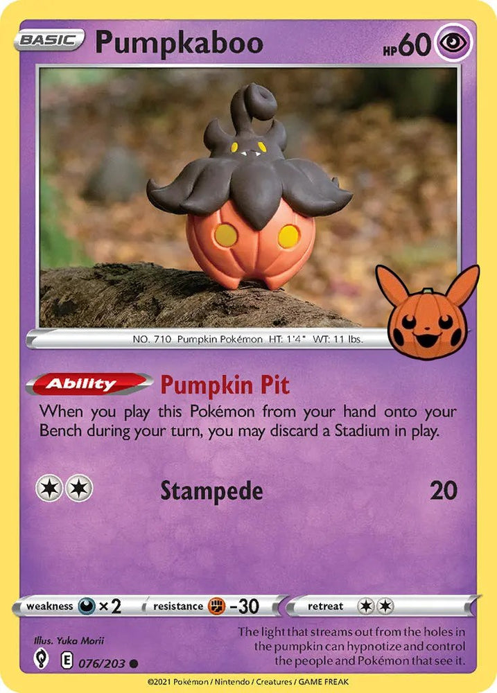 Pokemon | Pumpkaboo (076/203) [Trick or Trade] | The Nerd Merchant
