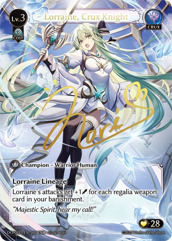 Lorraine, Crux Knight (CSR) (006) [Dawn of Ashes: Starter Decks]