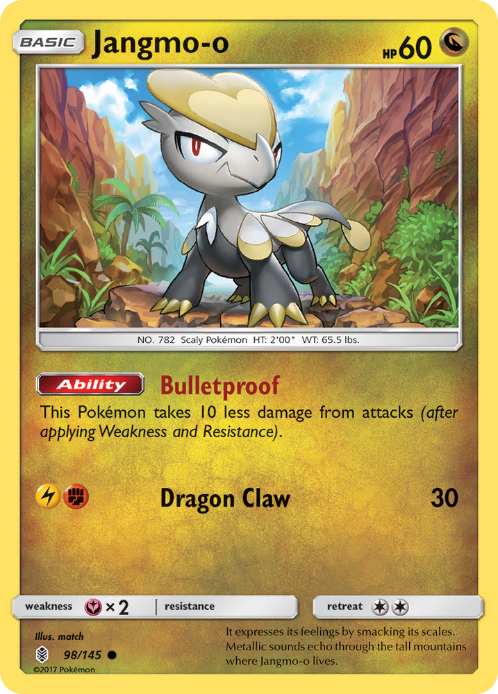 Pokemon | Jangmo-o (98/145) [Sun & Moon: Guardians Rising] | The Nerd Merchant