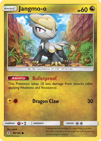 Pokemon | Jangmo-o (98/145) [Sun & Moon: Guardians Rising] | The Nerd Merchant