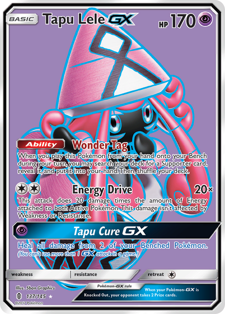 Pokemon | Tapu Lele GX (137/145) [Sun & Moon: Guardians Rising] | The Nerd Merchant