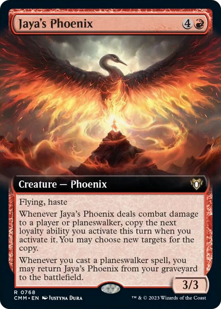 Magic | Jaya's Phoenix (Extended Art) [Commander Masters] | The Nerd Merchant