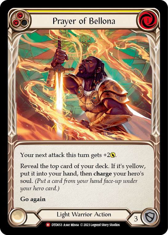 Flesh and Blood TCG | Prayer of Bellona [DTD053] (Dusk Till Dawn)  Rainbow Foil | The Nerd Merchant