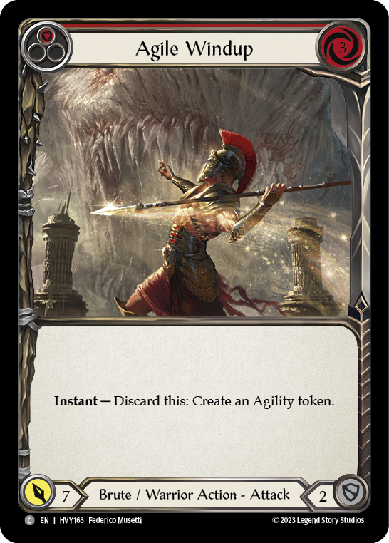 Flesh and Blood TCG | Agile Windup (Red) [HVY163] (Heavy Hitters) | The Nerd Merchant
