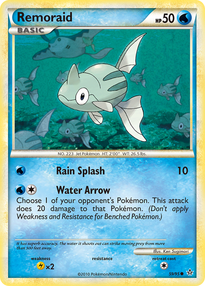Pokemon | Remoraid (59/95) [HeartGold & SoulSilver: Unleashed] | The Nerd Merchant