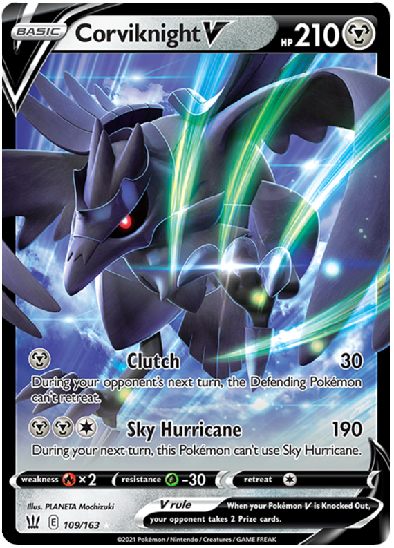 Pokemon | Corviknight V (109/163) [Sword & Shield: Battle Styles] | The Nerd Merchant