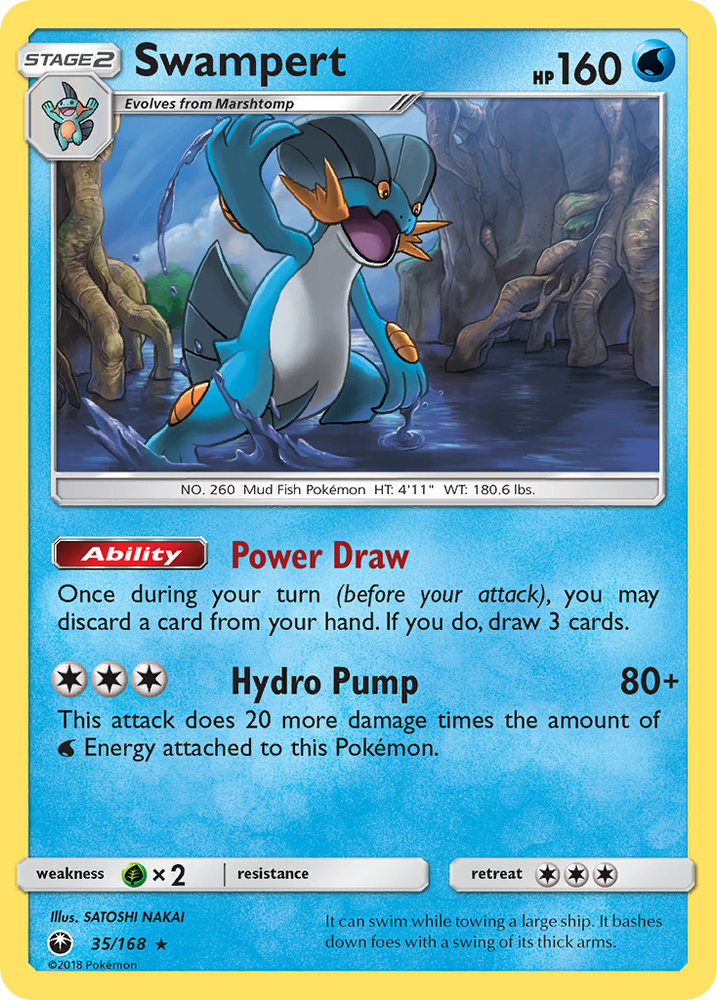 Pokemon | Swampert (35/168) [Sun & Moon: Celestial Storm] | The Nerd Merchant