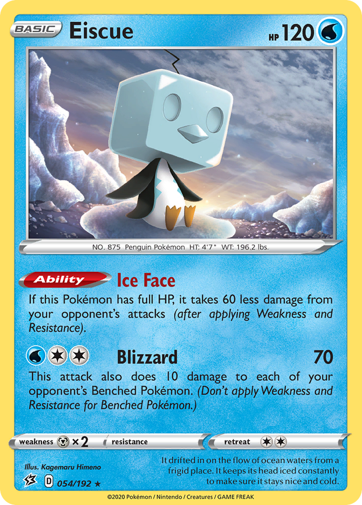 Pokemon | Eiscue (054/192) [Sword & Shield: Rebel Clash] | The Nerd Merchant