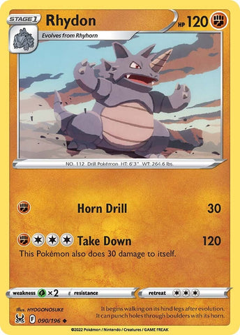 Pokemon | Rhydon (090/196) [Sword & Shield: Lost Origin] | The Nerd Merchant