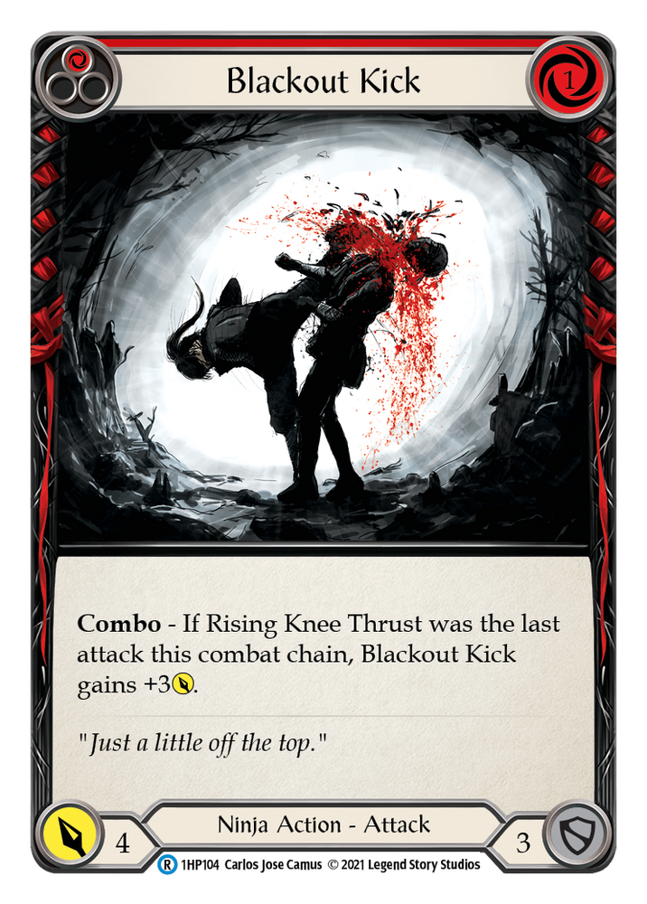 Flesh and Blood TCG | Blackout Kick (Red) [1HP104] (History Pack 1) | The Nerd Merchant