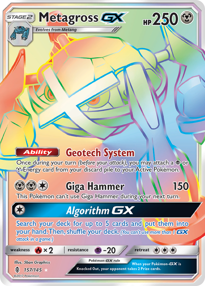Pokemon | Metagross GX (157/145) [Sun & Moon: Guardians Rising] | The Nerd Merchant