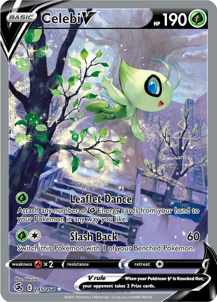 Pokemon | Celebi V (245/264) [Sword & Shield: Fusion Strike] | The Nerd Merchant