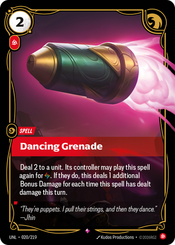 Dancing Grenade (Foil) - Unleashed (020/219)