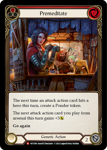 Flesh and Blood TCG | Premeditate [OUT188] (Outsiders) | The Nerd Merchant