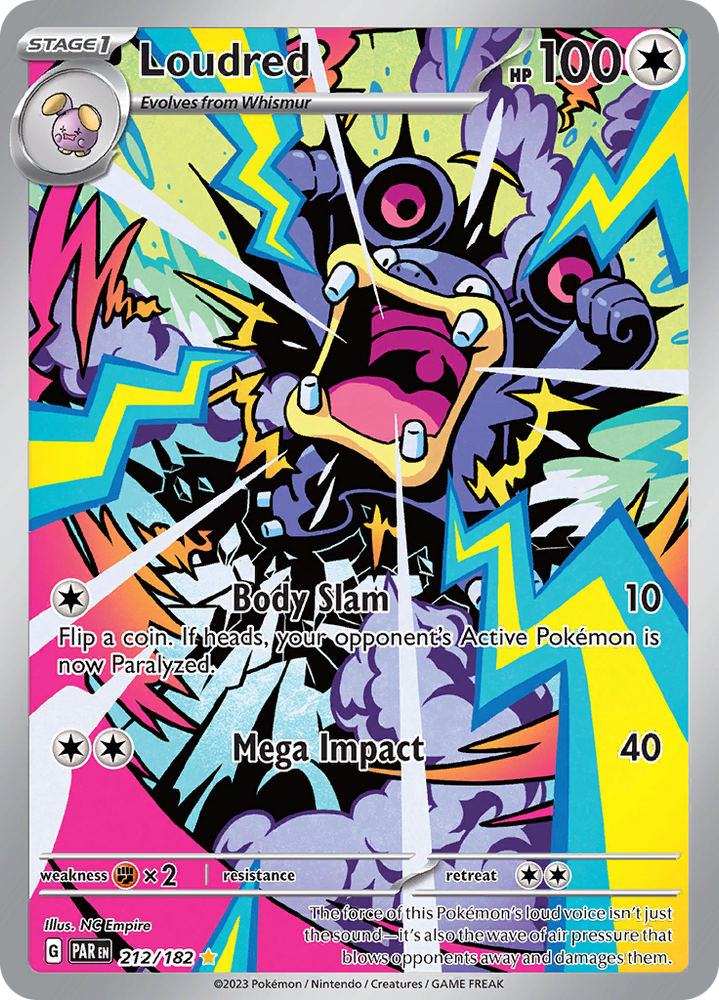 Pokemon | Loudred (212/182) [Scarlet & Violet: Paradox Rift] | The Nerd Merchant