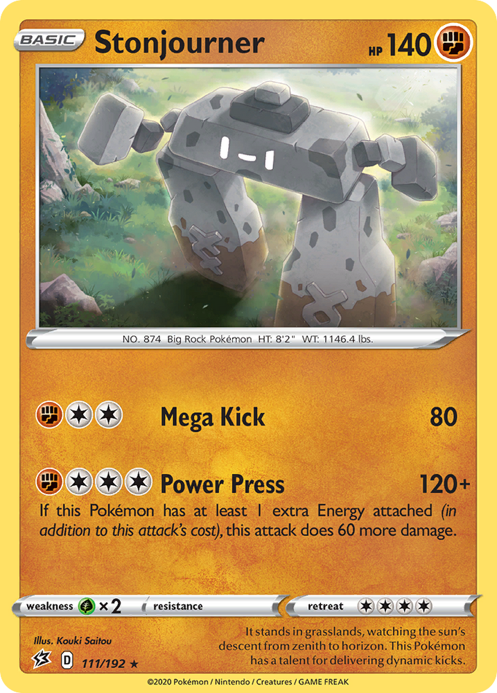 Pokemon | Stonjourner (111/192) [Sword & Shield: Rebel Clash] | The Nerd Merchant