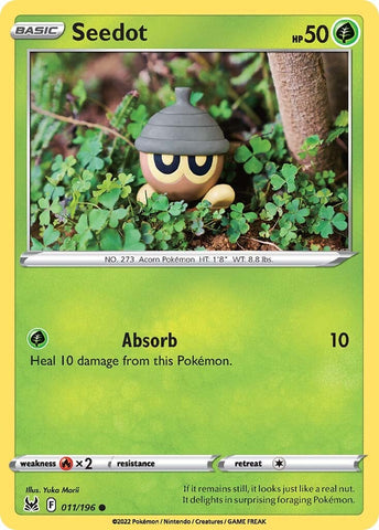 Pokemon | Seedot (011/196) [Sword & Shield: Lost Origin] | The Nerd Merchant